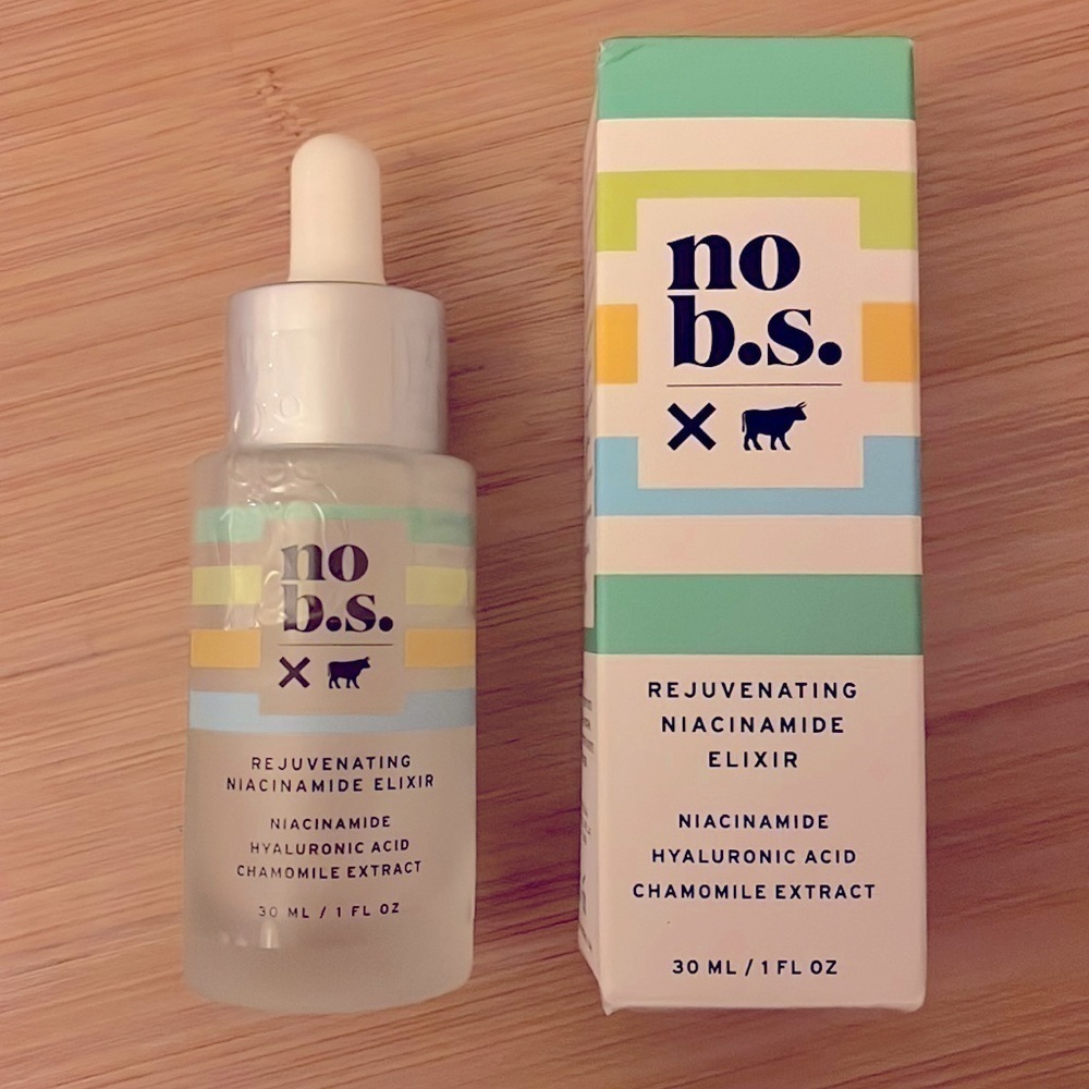 Brand New No B.S. Rejuvenating Niacinamide Elixir Hyaluronic Acid Serum Sealed